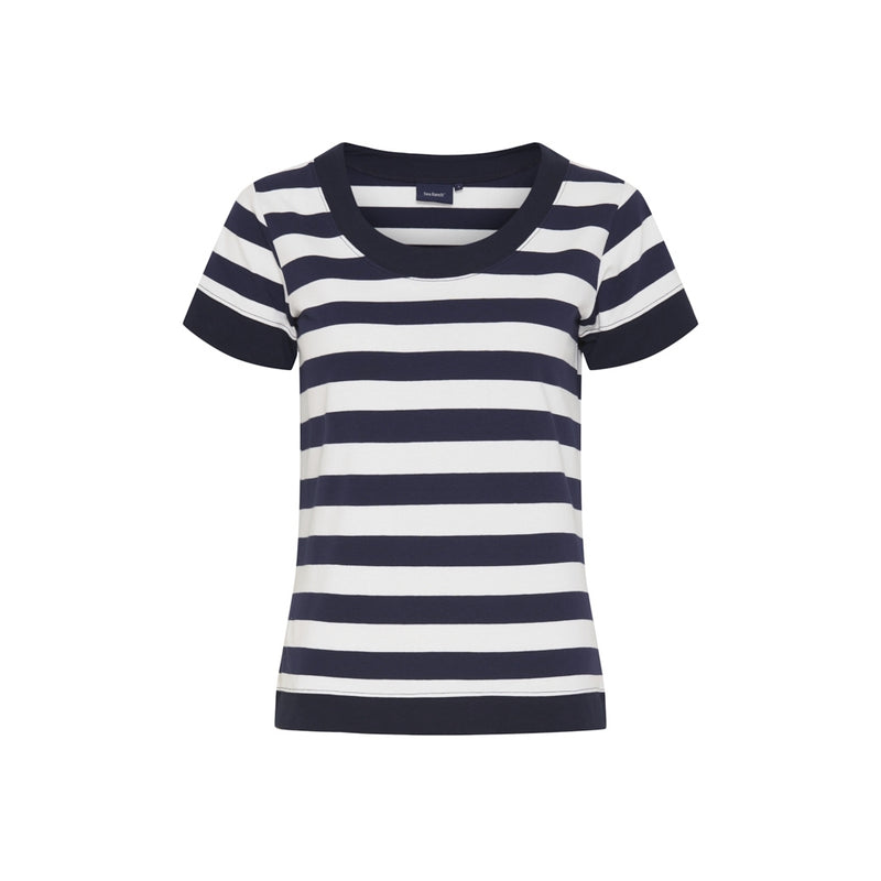 Sea Ranch Tonnere Stribet Kortærmet T-shirt T-shirts SR navy/Pearl/SR Navy
