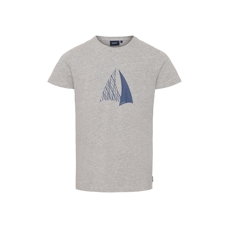 Sea Ranch Villum Grey Melange. T-shirts Grå Melange